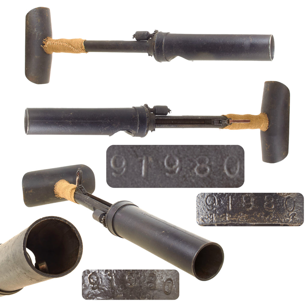 Original WWII Japanese Type 89 Display Grenade Discharger Knee Mortar Dated 1941 - Serial 91980