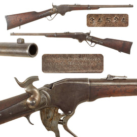 Original U.S. Civil War Model 1860 Spencer Repeating Saddle Ring Carbine Serial Number 34524 - Circa 1864