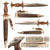 Original German Early WWII Personalized SA Dagger with Scabbard and Belt Hanger - Sturmführer Arnold