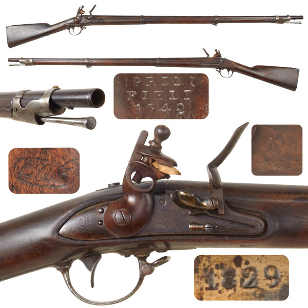 Original U.S. Springfield Model 1840 Flintlock Musket by Springfield A ...