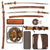 Original WWII USGI Bring Back Japanese Army Civilian Employee Shin-Gunto Katana by AMAHIDE with Leather Covered Wood Scabbard Original Items