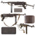 German WWII Replica MP 40 Cap Plug Firing Submachine Gun with Magazine & Original WWII Leather Sling by MGC Japan