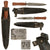 Original French WWI U.S. Stamped M1916 Type 2 Fighting Knife Stamped “Le Vengeur de 1870” with WWII Era Sheath - Extremely Rare Original Items
