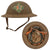 Original U.S. WWI M1917 Doughboy Helmet With Museum Quality Post War Period-Correct Painted Insignia - Supply Company 6th Marines, 2nd Division Original Items