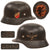 Original German WWII Luftwaffe M35 Double Decal Steel Helmet with 1939 Dated 54cm Liner and Partial 1942 Dated Chinstrap, Stamped Q62
