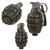 Original U.S. WWI Extremely Rare Inert Mk. I Defensive Grenade with Original Fuse and Lever - Excellent Original Items