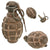 Original French WWI F1 Hand Grenade with Billant Modèle 1916 Fuse - Inert Original Items