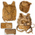 Original German WWII Luftwaffe Service-Worn RZ20 Fallschirmjäger Parachute Set with Harness and Bag