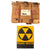 Original U.S. Cold War Unissued Luminescent Fallout Shelter Sign in Original Shipping Box - 10 x 14”