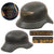 Original German WWII M38 Luftschutz Beaded Gladiator Air Defense Helmet by EREL with 57cm Liner - dated 1939 Original Items