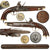 Original Napoleonic Era Dutch Naval Flintlock Belt Pistol Marked ADMIRAAL EVERTSEN - VLISSINGEN with Liège Proof and Naval Anchor, Circa 1811-1819