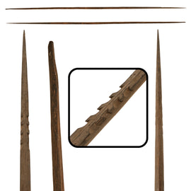 Original Polynesian 19th Century Carved Wooden Spear - 88”
