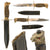 Original Italian WWII Fascist Youth GIL Cadet Dagger with Wood Grip and Oilcloth Sheath Original Items