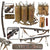 Original Soviet Russian Cold War Inert LPO-50 Flamethrower Set with Projector, Backpack, and Power Pack in Pouch - Dated 1958