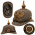 Original Imperial German WWI Prussian M1895 Infantry Ersatz Felt Pickelhaube Filzhelm - Simplified Pattern