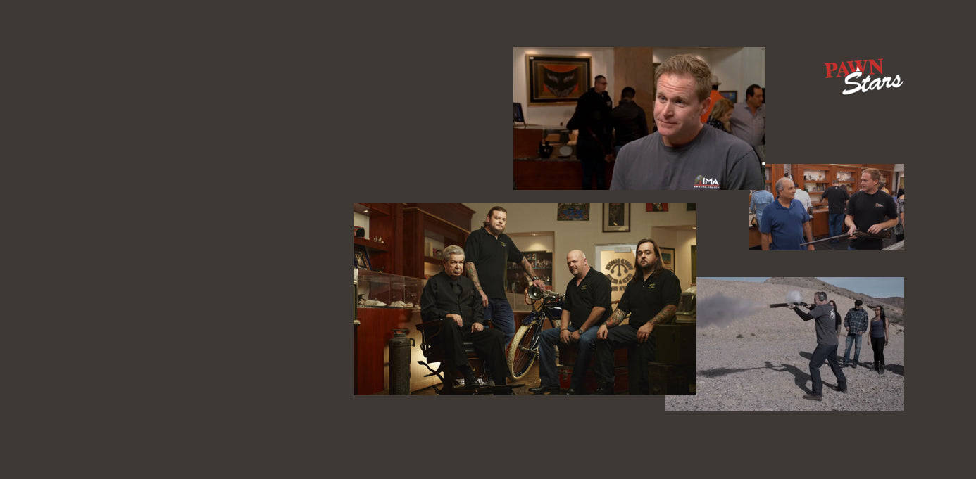 Montage of screen grabs from the television show Pawn Stars