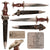 Original German WWII Early NSKK Dagger by Robert Herder with Black Scabbard and Rare Assmann Vertical Hanger Original Items