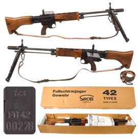 German FG 42 Type II Museum Quality Replica Non-Firing Automatic Rifle by Shoei of Japan with Sling & Original Box - Serial 00228