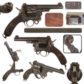 Original Imperial German Scarce Mauser Model 1878 Second Pattern C78 "Zig-Zag" Revolver in 10.6×25mmR - Serial 731