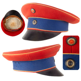 Original Imperial German WWI Leib-Garde Husaren Regt (Potsdam) Garde-Korps Schirmmütze Visor Cap - Rare
