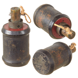 Original Japanese WWII Inert Type 99 “Kiska” Hand Grenade with Fuze & Pull String