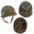 Original U.S. Cold War Era 3rd Infantry Division Painted Officer’s M1 Helmet with Matching Painted Depot-Reissued Firestone Liner Original Items