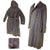 Original German WWII 1944 Dated EM/NCO M44 Gray Wool Greatcoat with Hood - RBNr. Marked Original Items