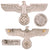 Original German WWII Deutsche Reichsbahn 27" Aluminum Railroad Eagle Marked GA/H with Four Mounting Posts Original Items