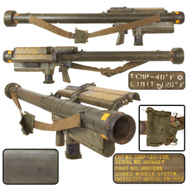 Original U.S. Vietnam War INERT Experimental XM41E2 Marked “M41A3” FIM-43 Redeye Man-Portable Surface-To-Air Missile Launcher with Sling & Rare Eyeshield - MANPADS