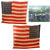 Original U.S. Spanish American War Large 45 Star (1896-1908) Multi-Piece Wool National Flag with Fringe in Army National Colors Style - 70 x 78”