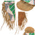 Original U.S. 19th Century Native American Plains Indian Beaded Sidearm Holster - Braintanned Leather with Correct Glass Trade Beadwork