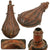 Original U.S. Civil War Era American Flask & Cap Company Fluted Brass Powder Flask with Functional Spring