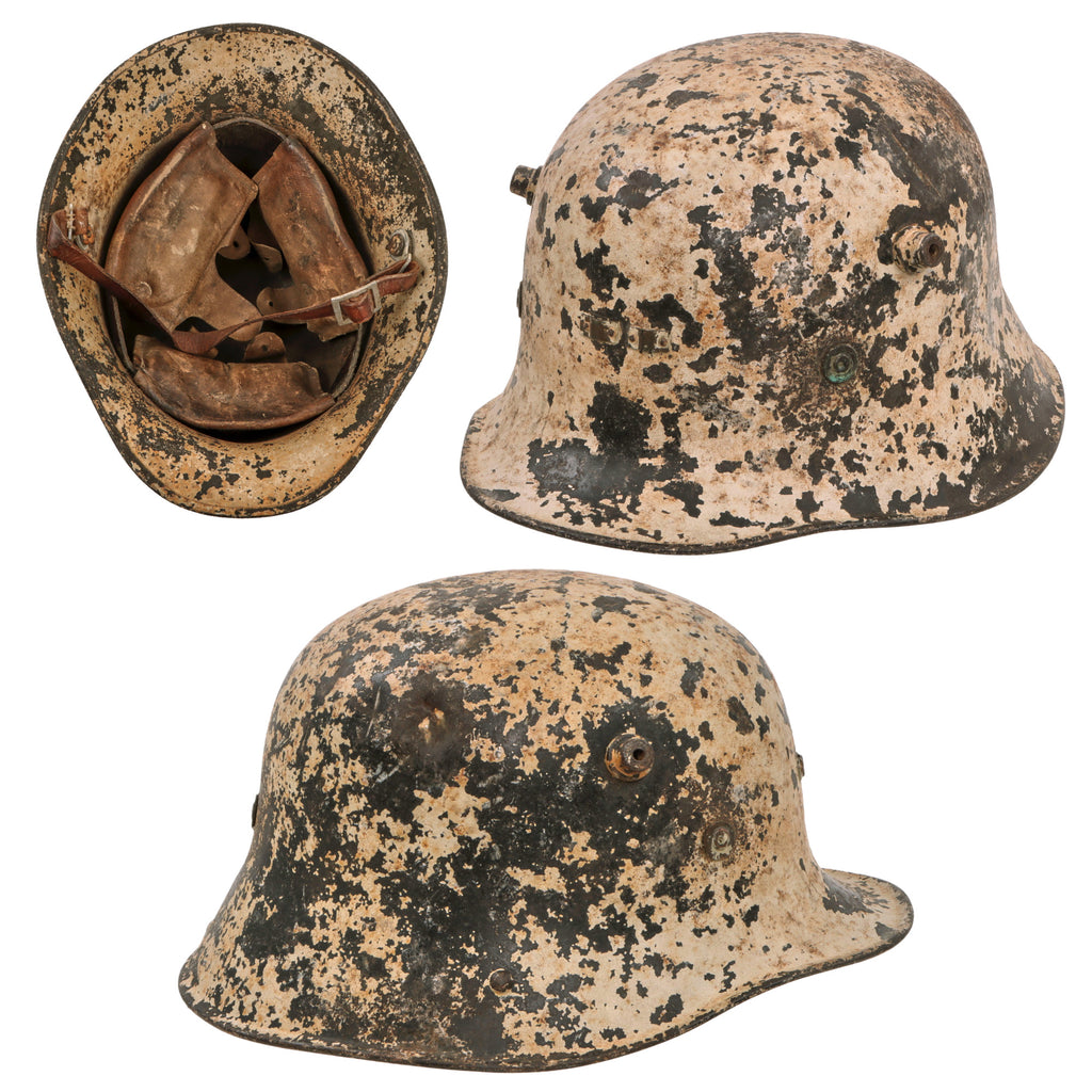Original Irish Free State M1927 Vickers Stahlhelm with Liner & Chinstrap - Liner by T. Smith & Son of Dublin - Extremely Rare Original Items