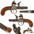 Original 19th Century U.S. Engraved Boxlock .38cal. Flintlock Pocket Pistol - Circa 1800 Original Items