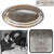 Original Iraq War Saddam Hussein Silver Plated Formal Pattern Serving Tray with Iraq Coat of Arms - From Basra Airport - Christofle Silver