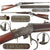 Original U.S. Winchester Model 1885 Low Wall .22 Short Single Shot Rifle with 24" Octagonal Barrel and Period Tang Peep Sight, Made in 1890, Serial No. 40806
