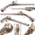 Original Late 17th Century German All Metal Flintlock Pistol in the Style of the Cloeter Family of Mannheim, Circa 1690