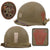 Original U.S. Cold War Era 28th Infantry Division Captain’s Rear Seam Swivel Bale M1 Helmet with Updated MSA Liner