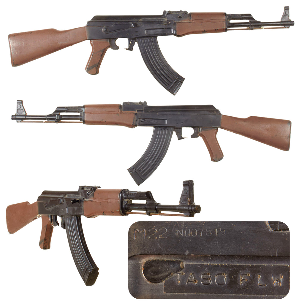 Original U.S. Vietnam War Era Chinese (M22) AK-47 Hard "Rubber Duck" Training Rifle - From Fort Leonard Wood, Missouri Training Command Original Items