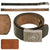 Original German WWII Heer Army EM/NCO Pebbled Aluminum Buckle with RZM and Maker Marked Leather Belt Original Items