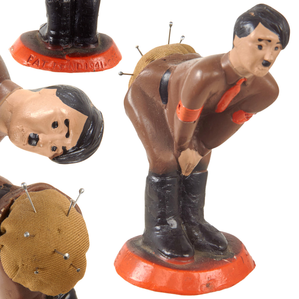 Original WWII U.S. Home Front Anti-Axis “Hotzi Notzi” Propaganda Pin Cushion with 1941 Patent Pending Mark