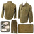 Original U.S. WWII Airborne Army 2nd Model HBT Herringbone Twill Uniform Jacket & Trousers with Paratrooper Wings Drawn on Back of Jacket