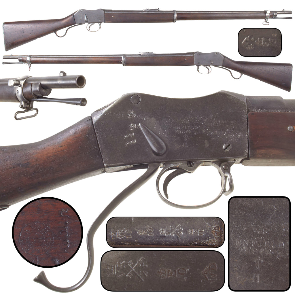 Original British Martini-Henry Mk II Short Lever Rifle by Enfield, Dated 1872, Converted from Mk I Configuration with Nepalese Service Markings