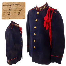 Original U.S. Pre-WWI Model 1902 Field Artillery Uniform Jacket with Aiguillette by W.A. Raymold of New York