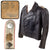 Original German WWII Panzer Oberleutnant Black Leather Wrap Jacket by Rudolf Heine of Prossnitz with LAH Cyphers Original Items