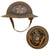 Original U.S. WWI M1917 Doughboy Helmet With Museum Quality Post War Period-Correct Painted Insignia - 6th Machine Gun Battalion, 4th Marine Brigade, 2nd Division Original Items