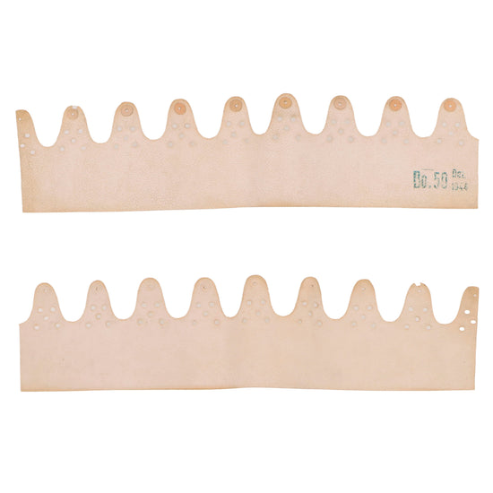 Original German WWII M35 M40 M42 Stahlhelm Helmet Liner Leather Template - Some Marked