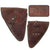 Original French WWI Model 1916 Ruby Pistol Leather Holster with 1917 Acceptance Stamp