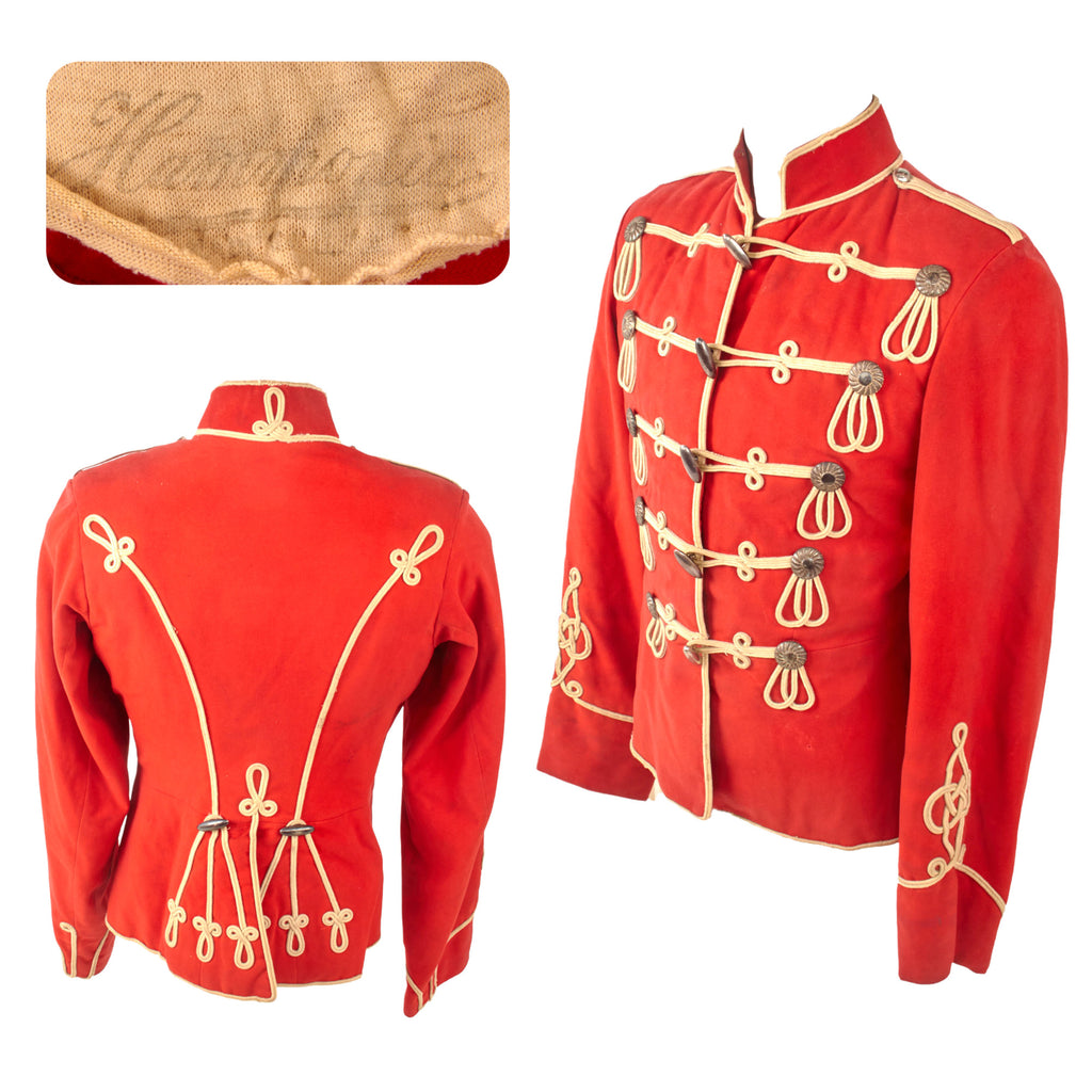 Original Imperial German Pre-WWI Hussar Cavalry Regiment Nr. 3 Red Attila Tunic