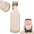 Original German WWII Luftwaffe Marked Clear Glass Beer or Wine Bottle - Marked Property of Luftwaffe Original Items